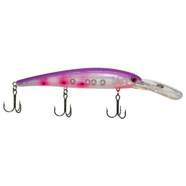 Warrior Lures CUSTOM Bandit Lures Walleye Deep PURPLE RAIN 4 3/4inch 5/8oz