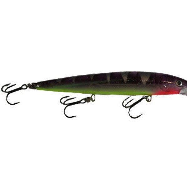 Warrior Lures CUSTOM Bandit Lures Walleye Deep PURPLE PERCH 4 3/4inch 5/8oz