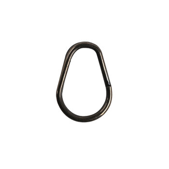 Owner Tear Drop Split Ring #4 Black Chrome 55lb 8-pk