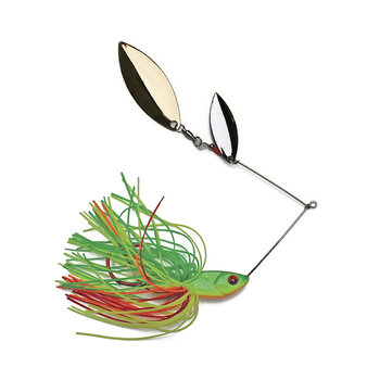 Lucky Strike Double Willow Closed Loop Spinnerbait 1/2oz Firetiger