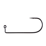 Owner 90° Round Bend Jig Hook Needle Point Size #6 90-pk Black Chrome