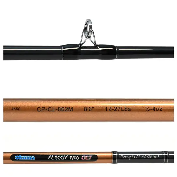 Okuma Classic Pro GLT Copper/Leadcore Rod 8'6M 12-27lb 2-pc