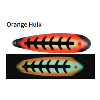 Moonshine Lures Magnum Orange Hulk 5" Spoon