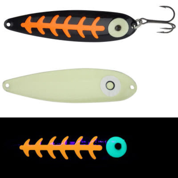 Moonshine Lures Magnum Orange Carbon 5" Spoon