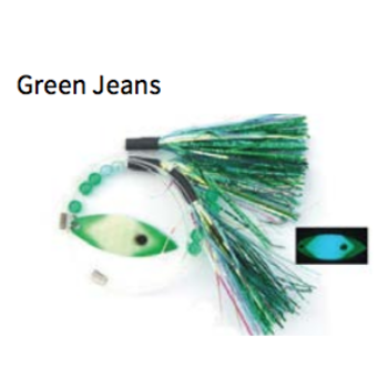 Moonshine Lures Fly Green Jeans