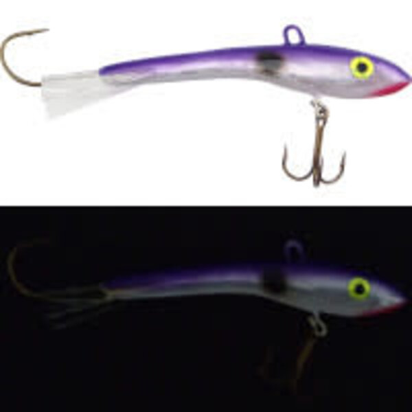Moonshine Lures Shiver Minnow #3 Holographic Grape Shad