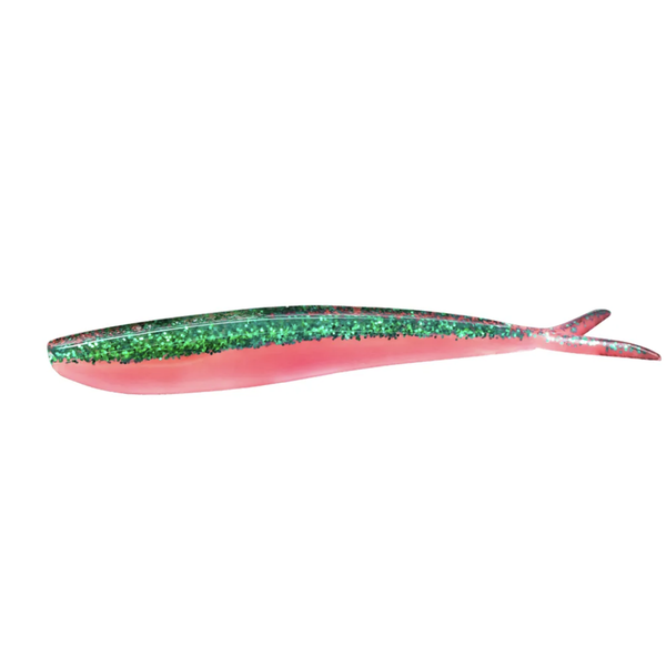 Lunker City Fin-S-Fish Emerald Bubblegum 4" 10-pk