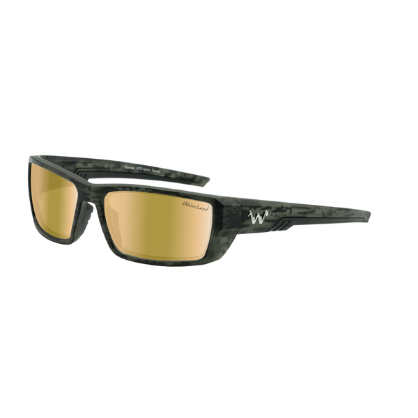 WaterLand Polarized Sunglasses Ashor BlackWater - Gold Light Mirror