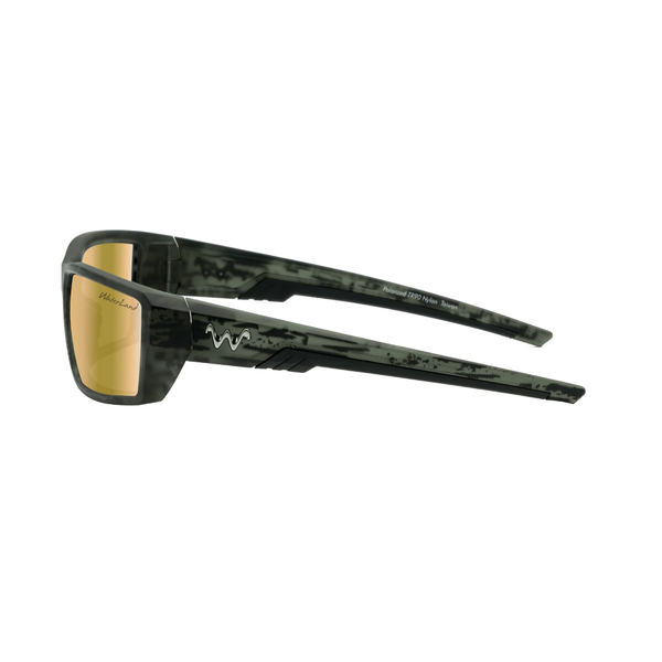 WaterLand Polarized Sunglasses Ashor BlackWater - Gold Light Mirror