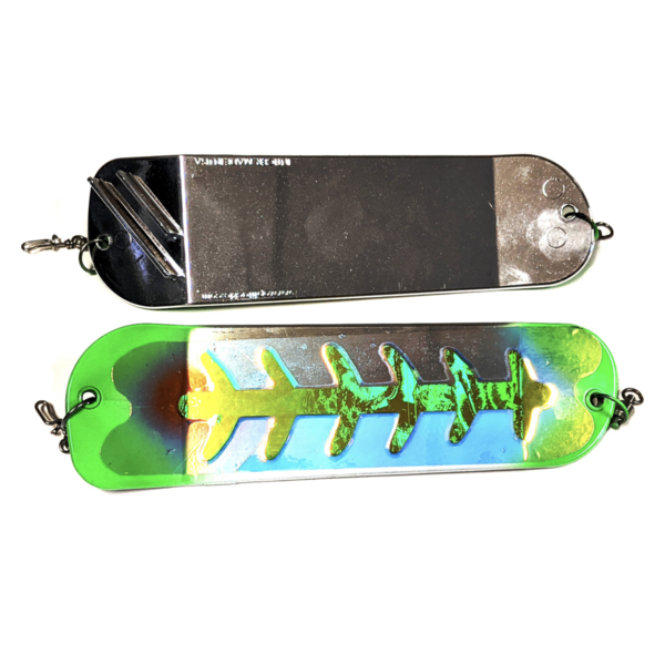 Salmon Candy Flasher 8" UV Green Jeans