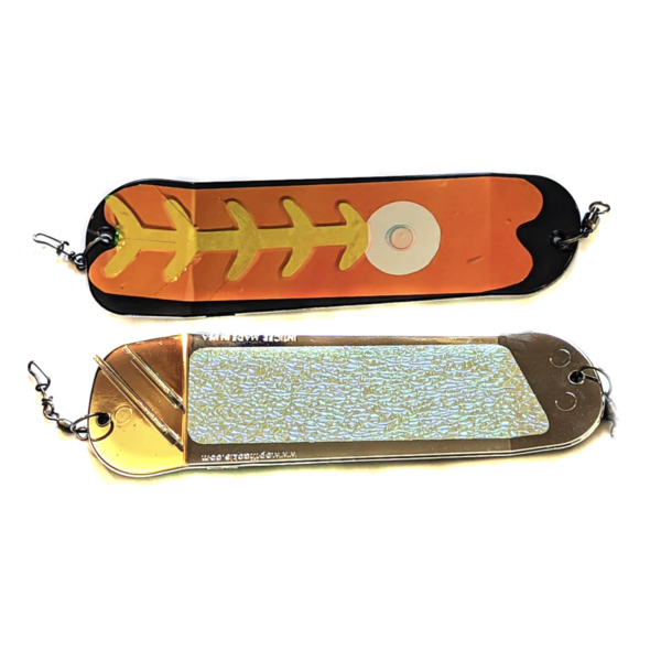 Salmon Candy Flasher 8" UV Shelly Carbon