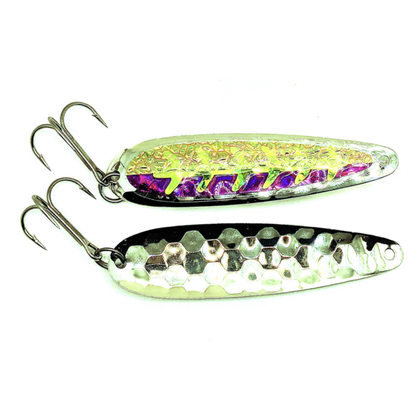 Salmon Candy Purple Stud UV Silver Mag Spoon