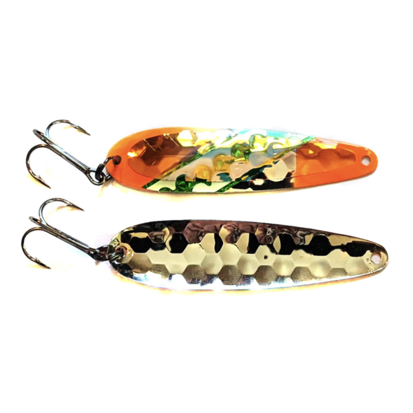 Salmon Candy UV Orange Knight Silver Standard Spoon