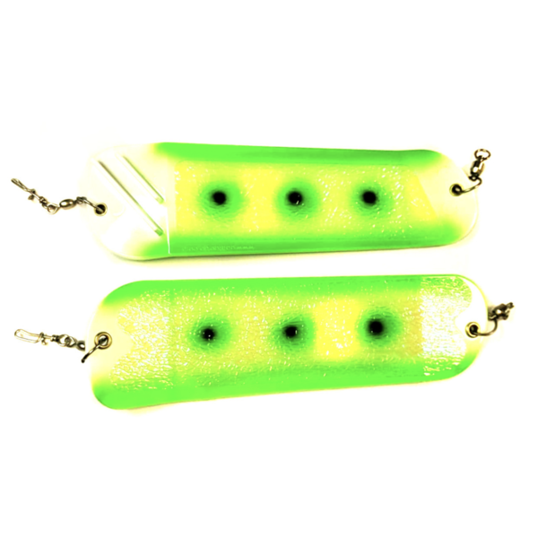 Salmon Candy Flasher 8" White ICON