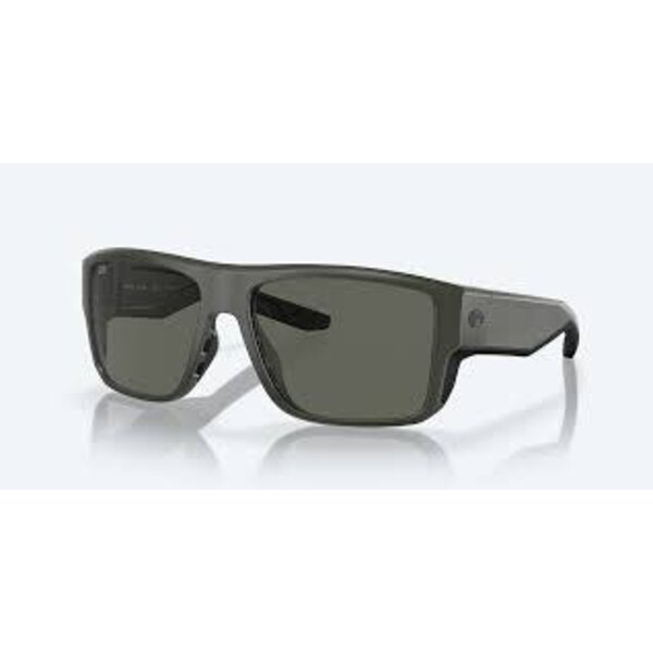 Costa Taxman Matte Olive W/Gray 580G Polarized Sunglasses