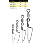 Spro Power Swivel w/Coastlock Snap. Size 1/0/2 180lb 2-pk