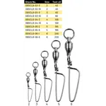 Spro Ball Bearing Swivel w/Coastlock Snap. Size 2 45lb 3-pk