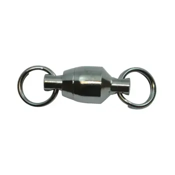 Spro Ball Bearing Swivel w/Split Rings Size 3 13lb 5-pk