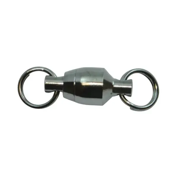 Spro Ball Bearing Swivel w/Split Rings Size 3 13lb 5-pk