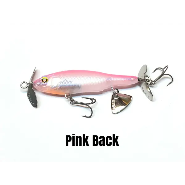 Nishine Lure Works Baby Abino 70S Pink Back 2.76"