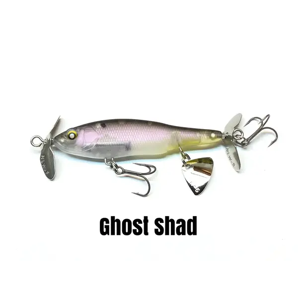 Nishine Lure Works Baby Abino 70S Ghost Shad 2.76"