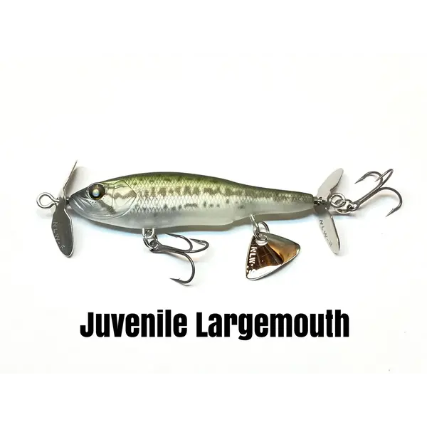 Nishine Lure Works Baby Abino 70S Juvenile Largemouth 2.76"