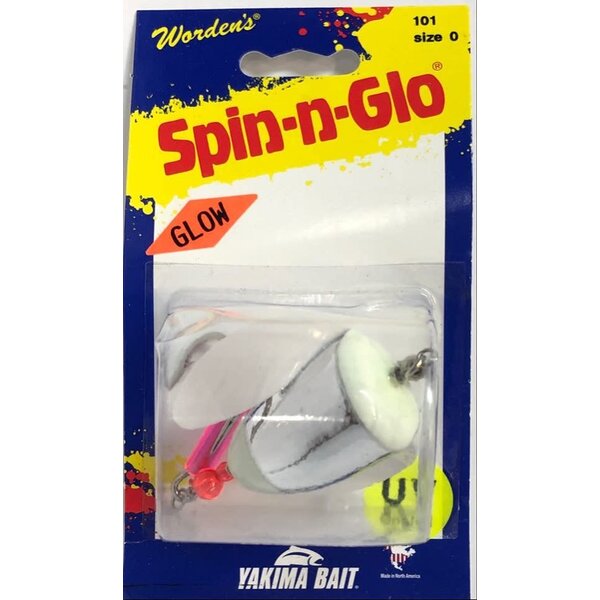 Yakima Worden's Spin-N-Glow Rigged Double Trouble UV Lum Size 0