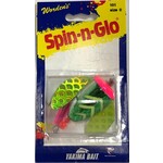 Yakima Worden's Spin-N-Glow Rigged Metallic Lime Pink Tiger Size 0
