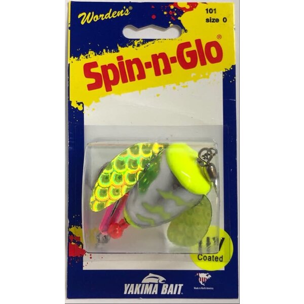 Yakima Worden's Spin-N-Glow Rigged Double Trouble UV Chrome Size 0