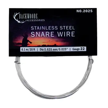 Backwoods Stainless Steel Snare Wire 20ft Gauge 21