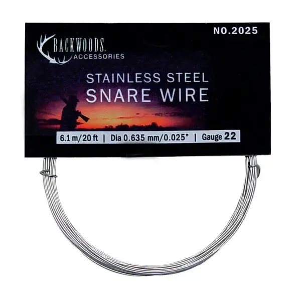 Backwoods Stainless Steel Snare Wire 20ft Gauge 21