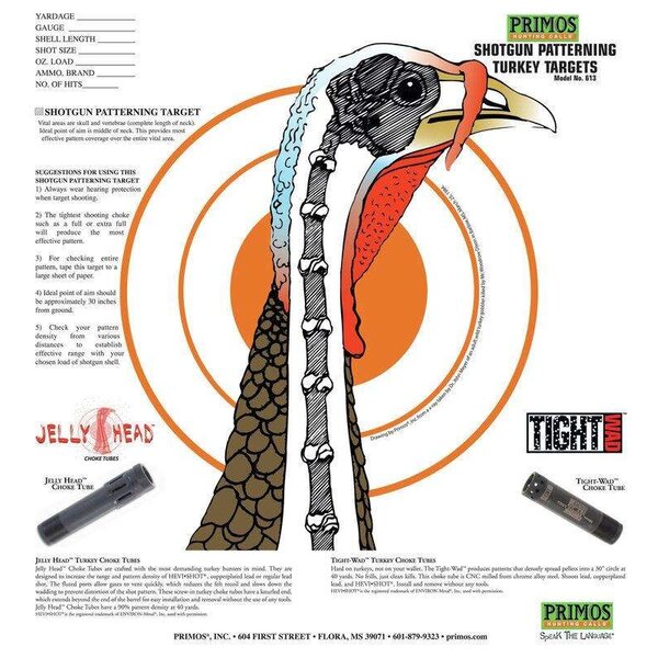 Shotgun Patterning Turkey Target -12 pk
