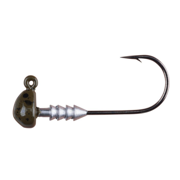 Berkley Half Head 3/8oz Jig Heads. Green Pumpkin 5-pk