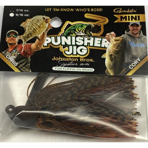Punisher Jigs Johnson Bros Braid Mini Brown Craw