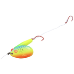 Northland Pro-Walleye Float’N Crawler Harness. UV Hot Steel