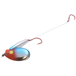 Northland Pro-Walleye Float’N Crawler Harness. UV Silver Christmas