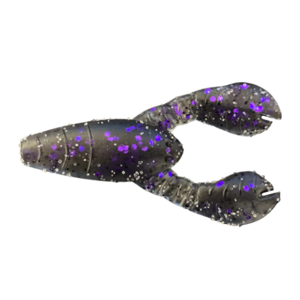 Great Lakes Finesse Snack Craw 2.1" Smoke Clear Purple 6-pk