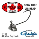 POW Casting Goby Tube Jig Heads 1/4oz 5-pk