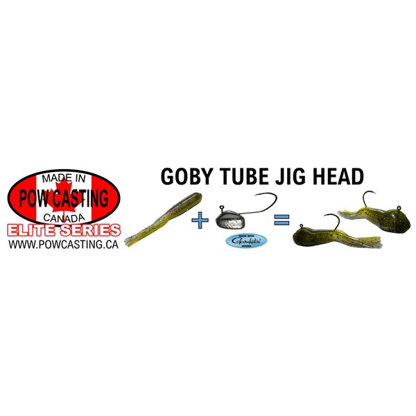 POW Casting Goby Tube Jig Heads 1/4oz 5-pk