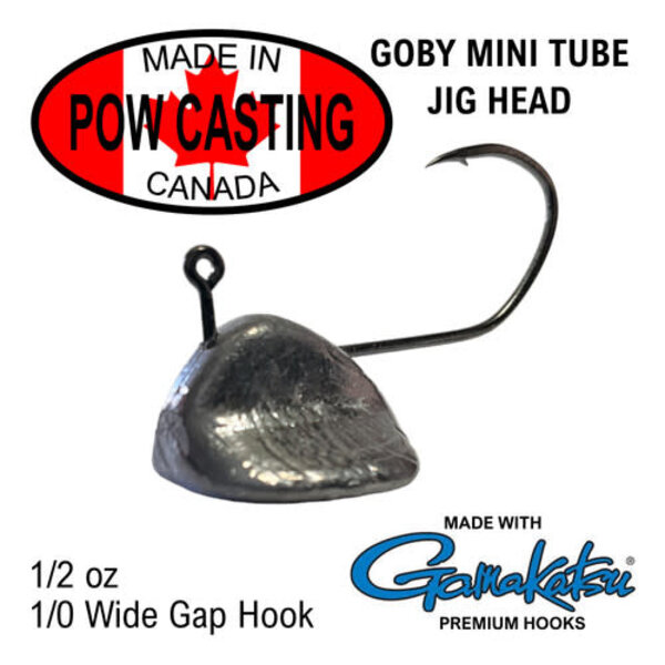 POW Casting Goby Mini Tube Jig Heads 1/2oz 5-pk
