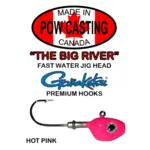 The Big River Fast Water Jig Head. 1/2oz Hot  Pink 2-pk