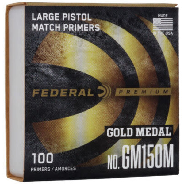 Federal GM150M Gold Medal Premium Large Pistol Match  Primers Box of 100