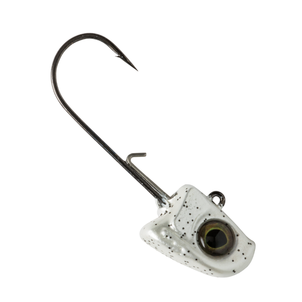 Great Lakes Finesse Hanging Jig Head 1/8oz White Shad 2-pk