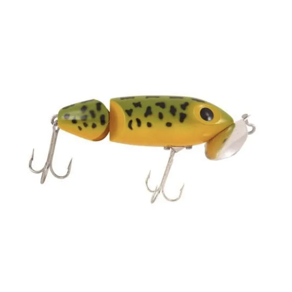 Arbogast Jointed Jitterbug 5/8oz Frog Yellow Belly