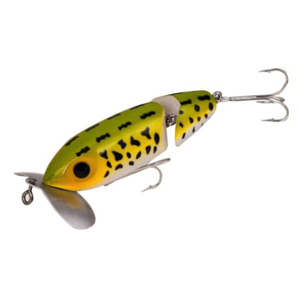 Arbogast Jointed Jitterbug 5/8oz Frog White Belly