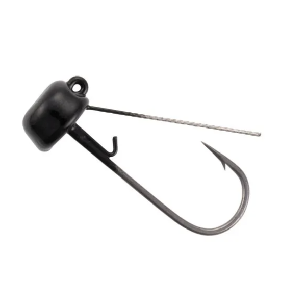 Yum Ned Jig Head Black 1/8oz 3-pk