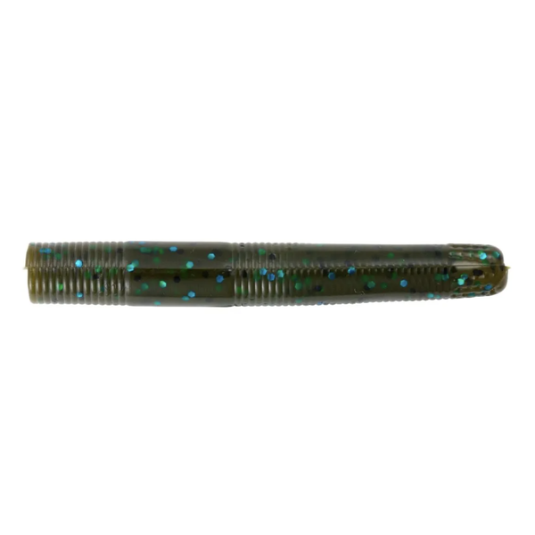 Yum Ned Dinger 3" Green Pumpkin Blue Flake 8-pk