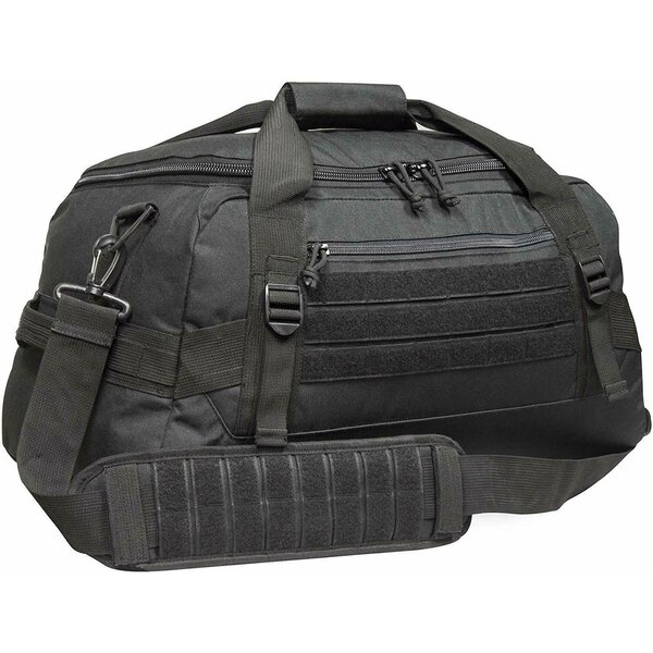 World Famous Mil-Spex Mission Duffle Bag, Black 11"x20.5"x12"