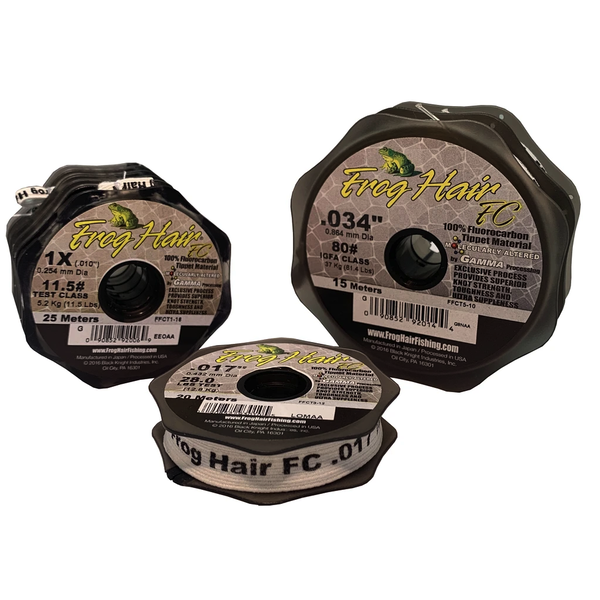 Gamma Frog Hair 11.5# 1X Fluorocarbon Tippet Material 25m