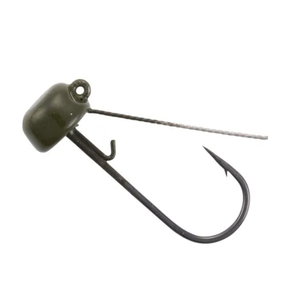 Yum Ned Jig Head Green Pumpkin 1/12oz 3-pk
